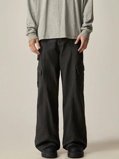 Wide Leg Cargo Pants WN8982