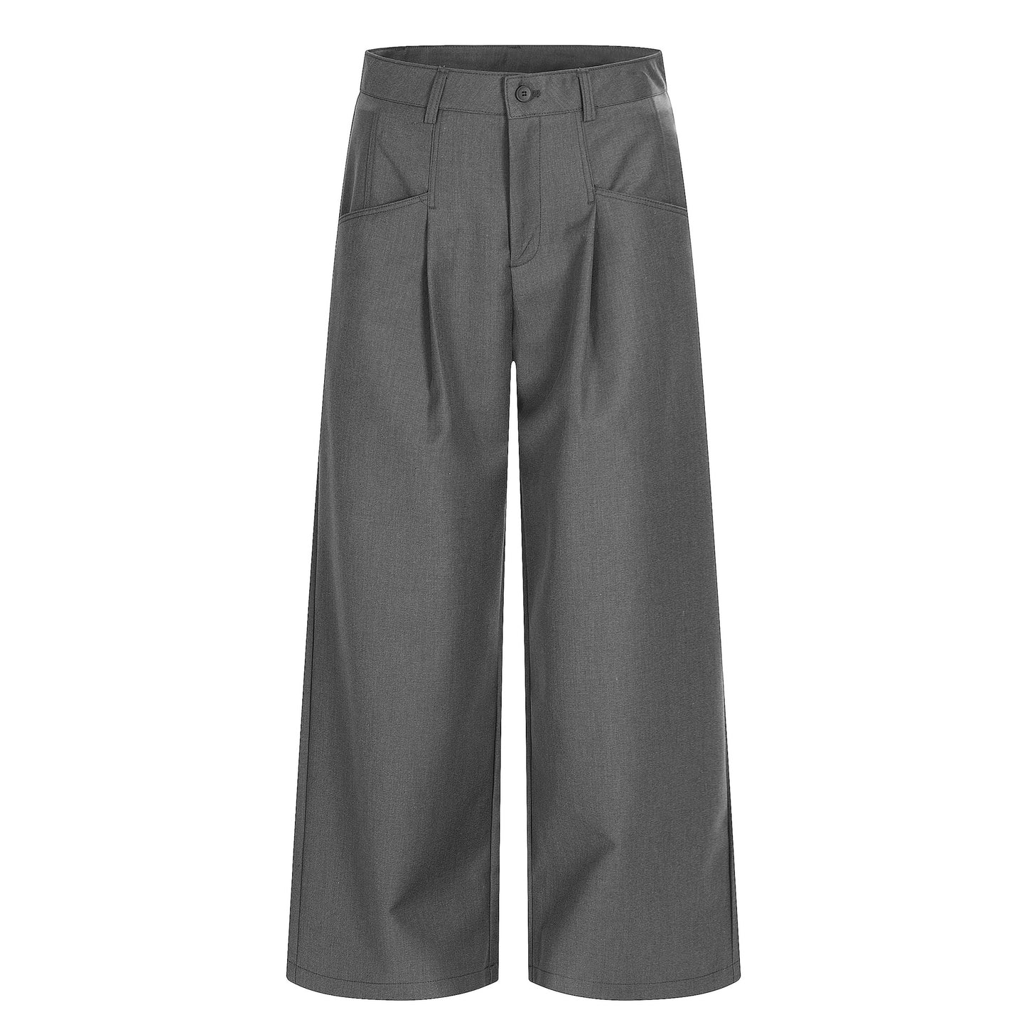 Deconstruction Pleats Draped Wide Leg Trousers WN25894