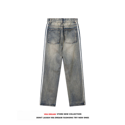 Gradient Wash Unisex Straight Denim Jeans WN5393