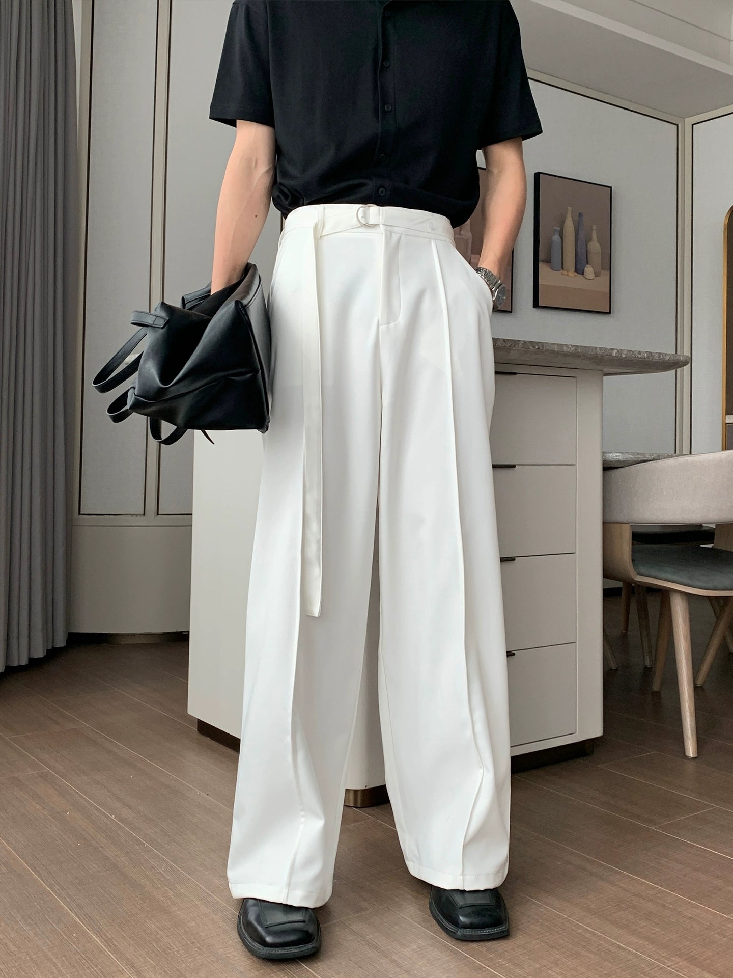 Wide Leg  Straight Trousers WN20457