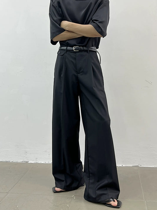 Wide Leg Straight Trousers WN7344