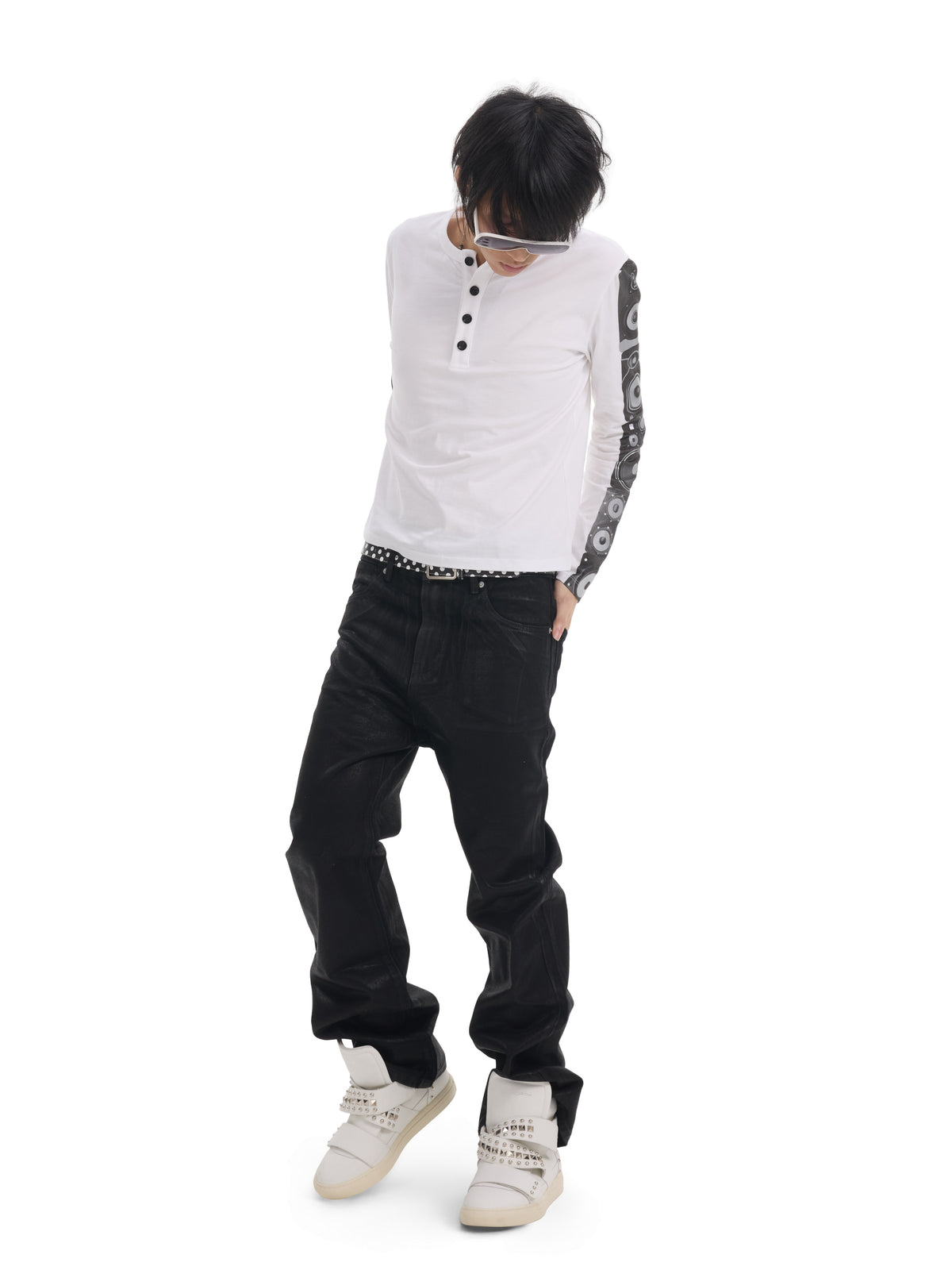 Straight Coated Denim Jeans WN27200