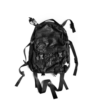 Crackle Coating Nylon Strap Metal Buckle Backpack WN27074