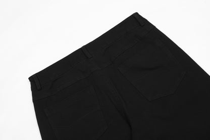 High-Rise Slim Flare Stretch Trousers WN25835