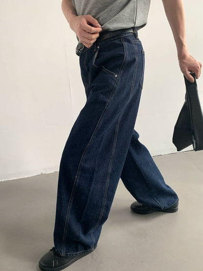 Washed Wide-Leg Denim Jeans WN9690