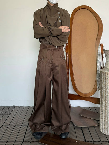 High Waist Wide Leg Trousers WN20029