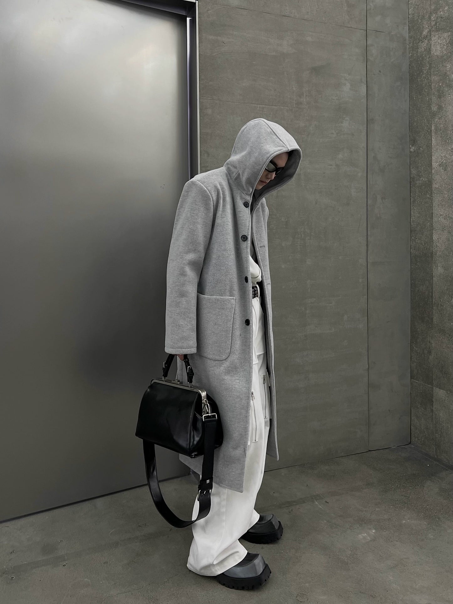 Oversize Hooded Long Coat  WN10751