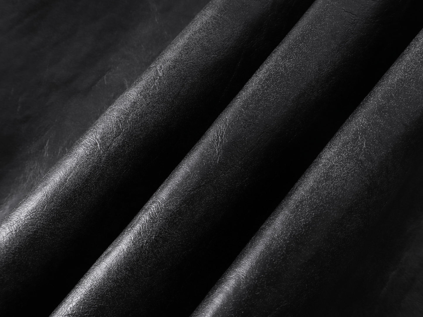 Standing-Collar Zip-Up Pocket PU Leather Jacket WN23085