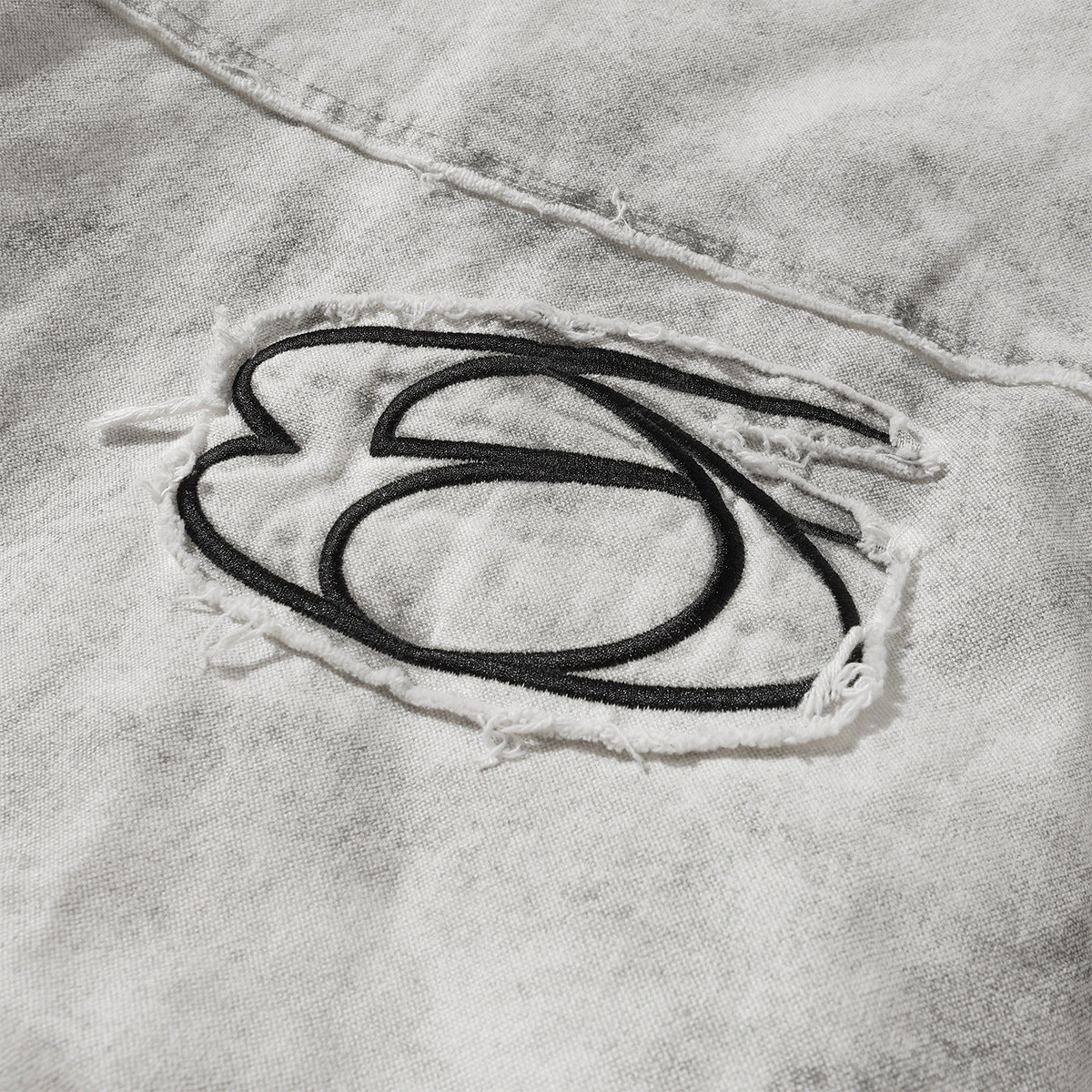 Raw Edge Heavy Wash Thick Puffer Jacket WN12696