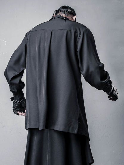 Deconstructed Irregular Design Long Sleeve Shirt WN22314