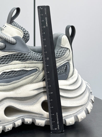 Mesh Panel Chunky Sole Sneakers WN24591