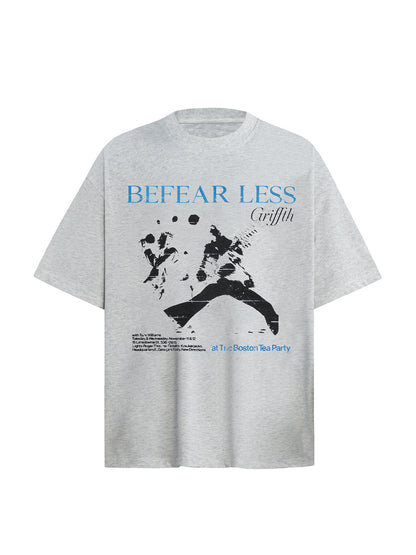 Washed Rock Band Print Boxy Oversize Short Sleeve T-Shirt WN26410