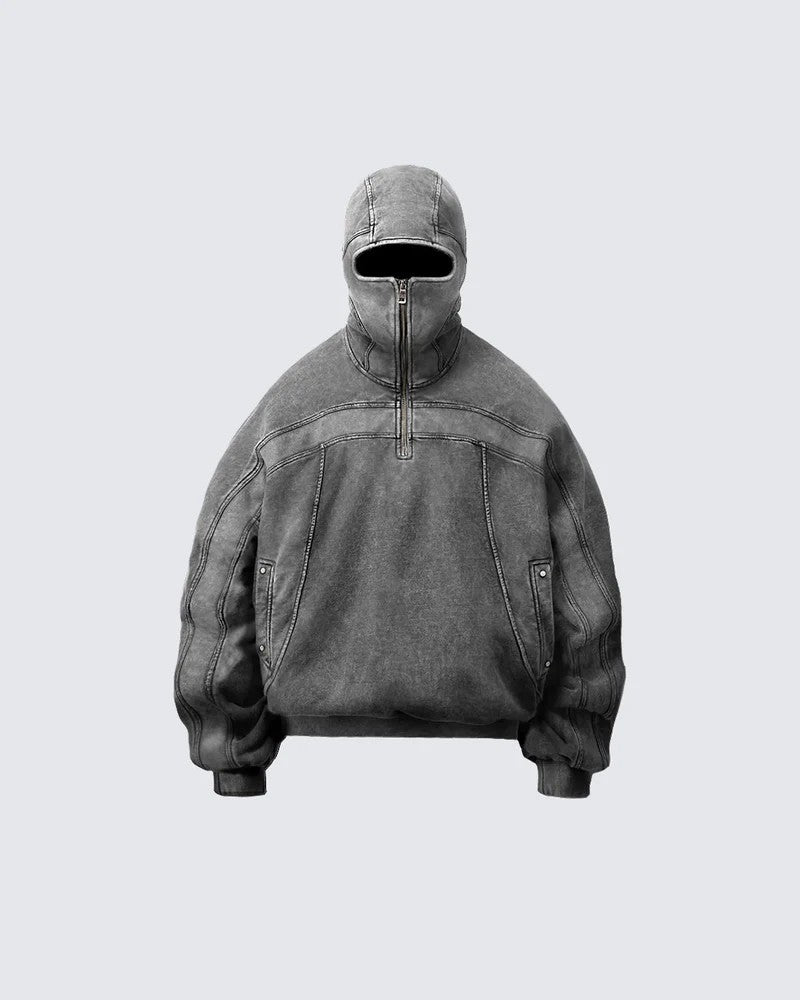 Eye-Opening Long-Zipper Hoodie WN27928