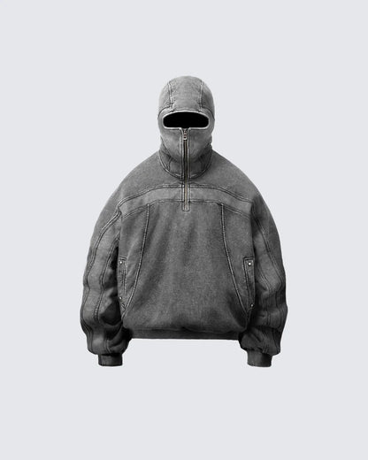 Eye-Opening Long-Zipper Hoodie WN27928