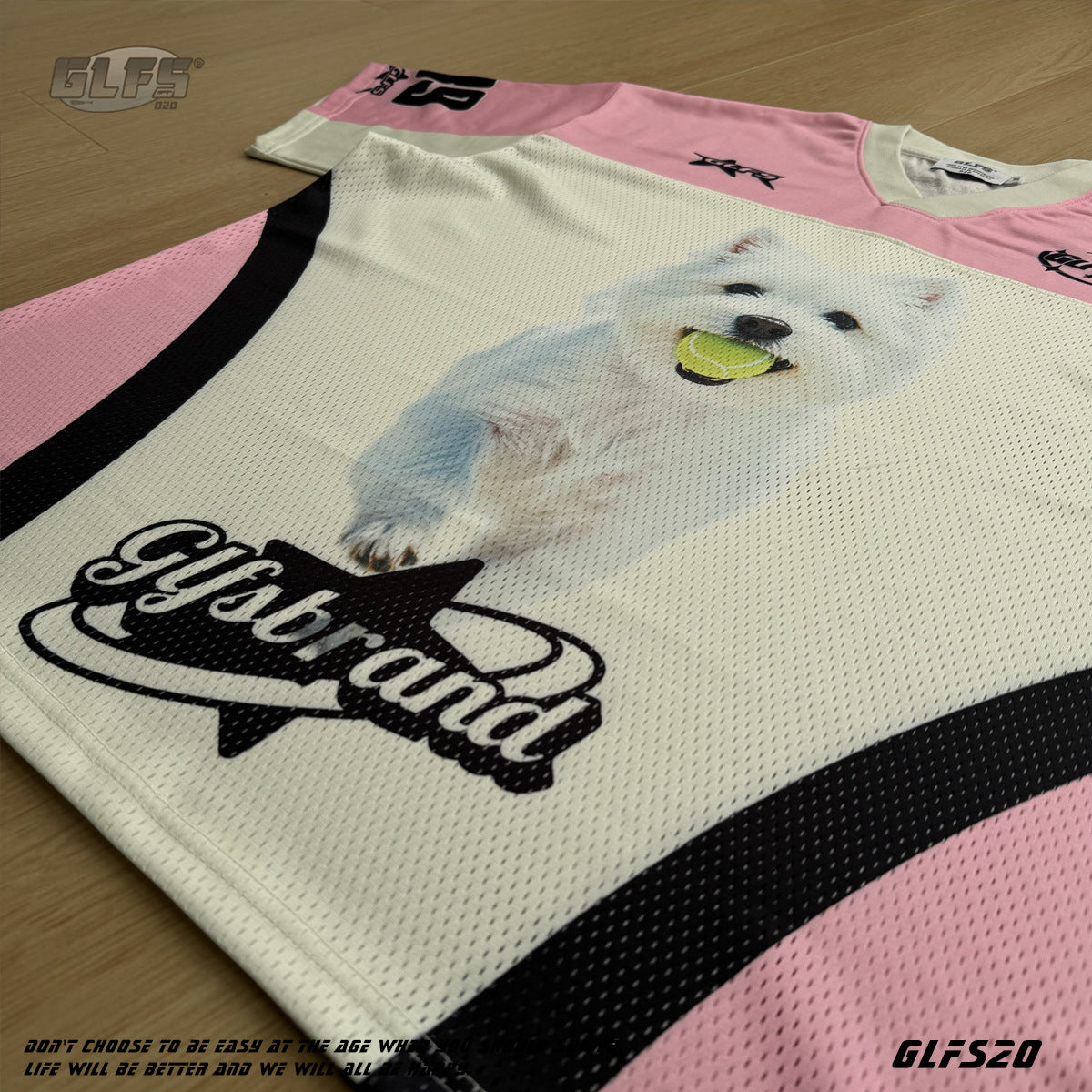 Sporty Breathable Mesh Dog Print Oversize Short Sleeve T-Shirt WN26547