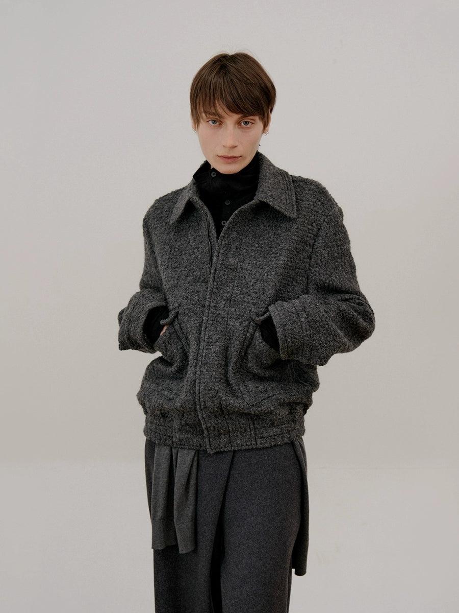 Pocket Lapel Zipper Jacket WN21505