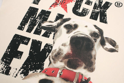 Waffle Dog Graphic Print Short Sleeve T-Shirt WN26013