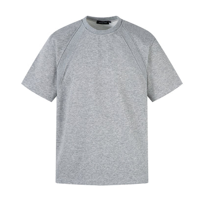 Heavyweight Air Layer Patchwork Oversize Short Sleeve T-Shirt WN26905