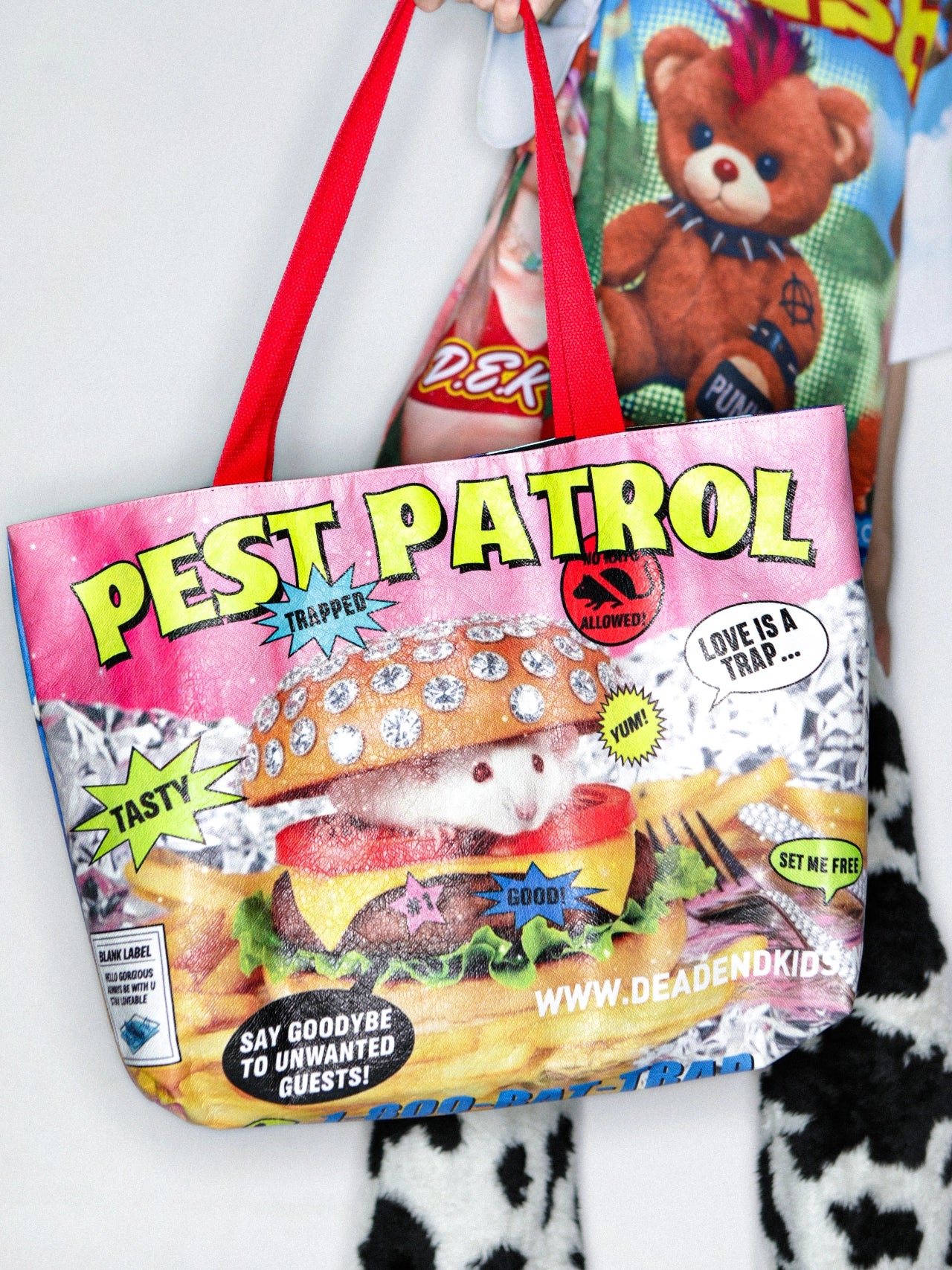 Graphic Print Tote Bag WN22271