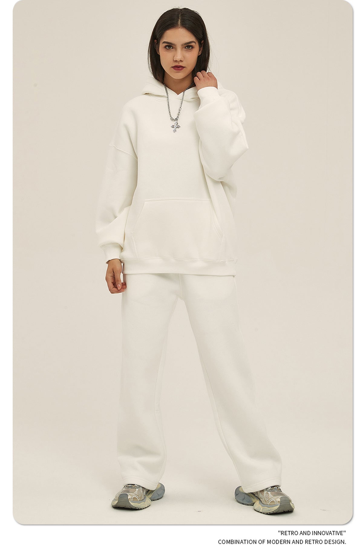 Oversize Heavyweight Hoodie & Heavyweight Sweatpants Setup WN6638-K