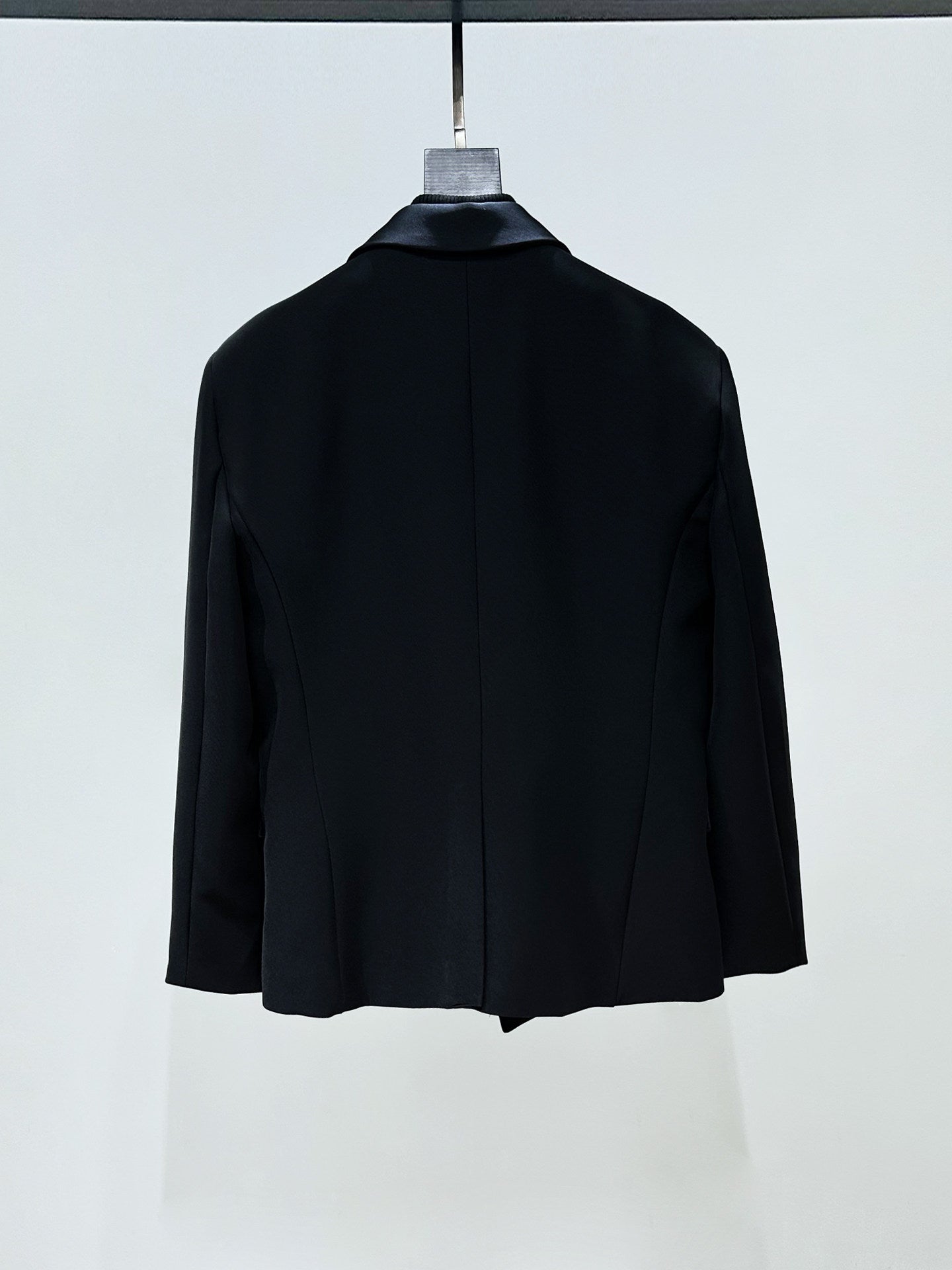 Metal Buckle Oversize Tailored Jacket & Flare Wide Leg Trousers Setup WN23935