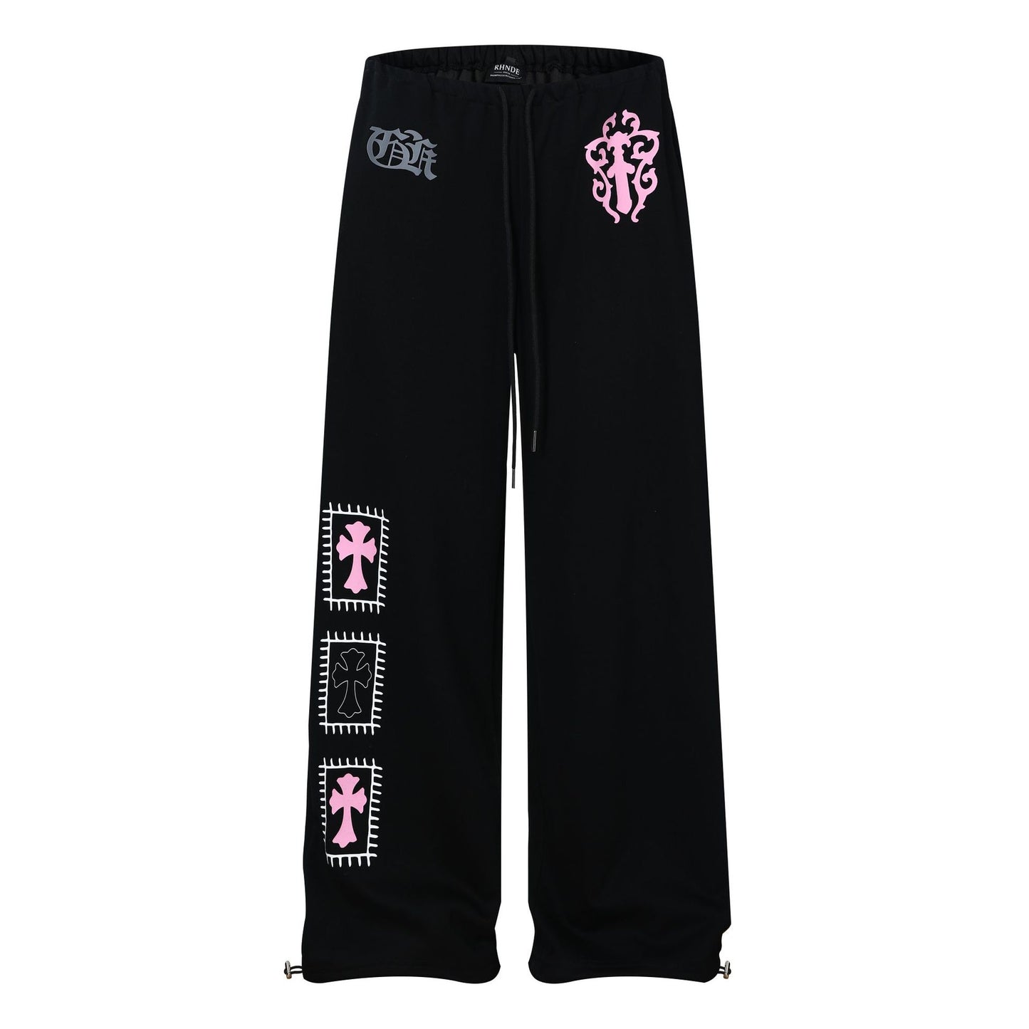 Graphic Print Wide Leg Sweatpants WN25937