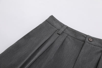 Drape Cropped Half Trousers WN25750