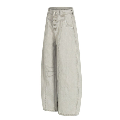 Panel Curved Wide Leg Cargo Pants WN25900