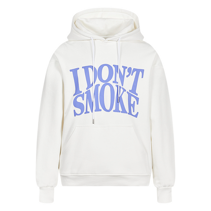 Letter Print Fleece Pullover Hoodie WN10064