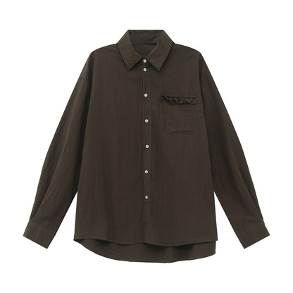 Wrinkle Pocket Long Sleeve Shirt WN25003
