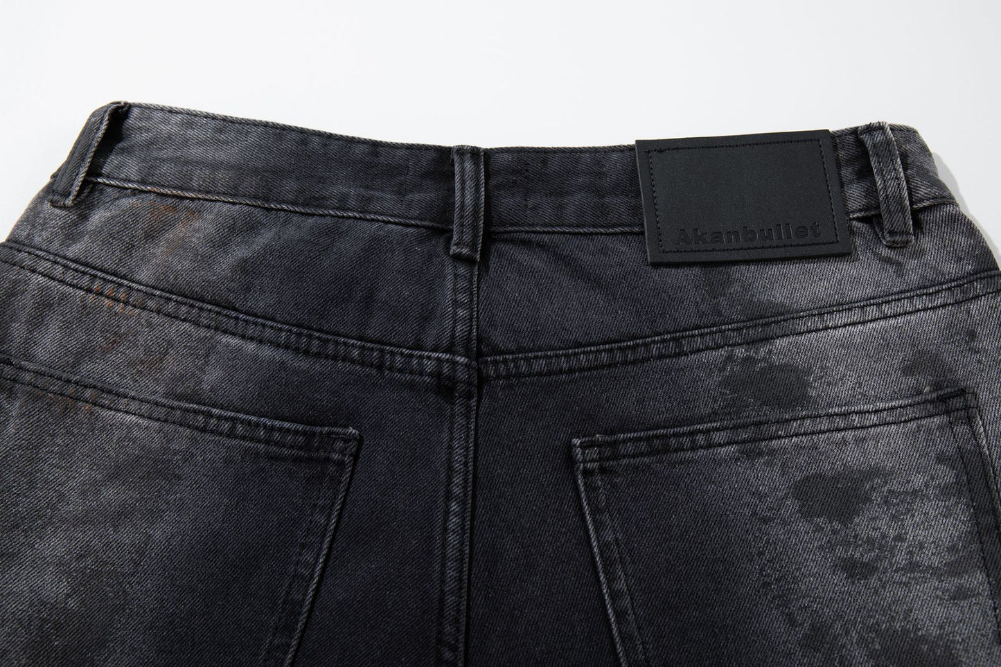 Washed Wide Leg Denim Jeans WN25408