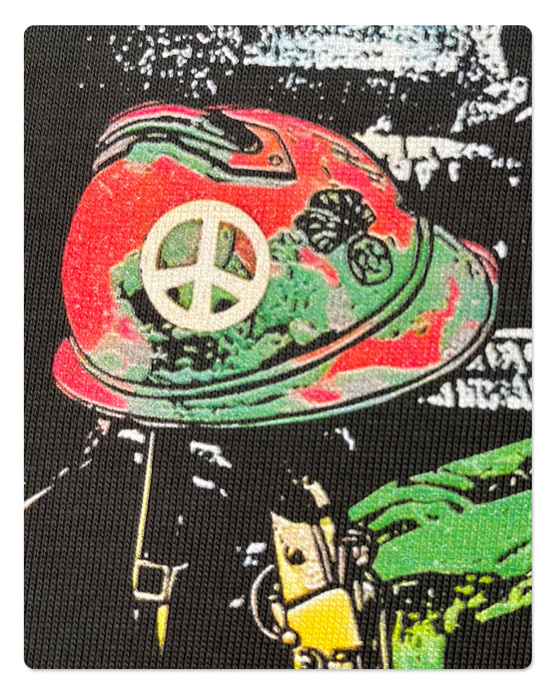 Fake Layered White Ink Digital Print Long Sleeve T-Shirt WN10003