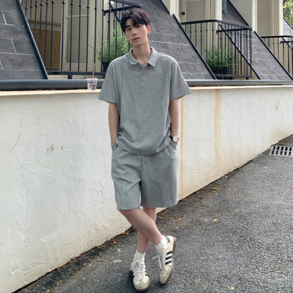 Short Sleeve Polo Shirt & Half Pants Setup WN24927