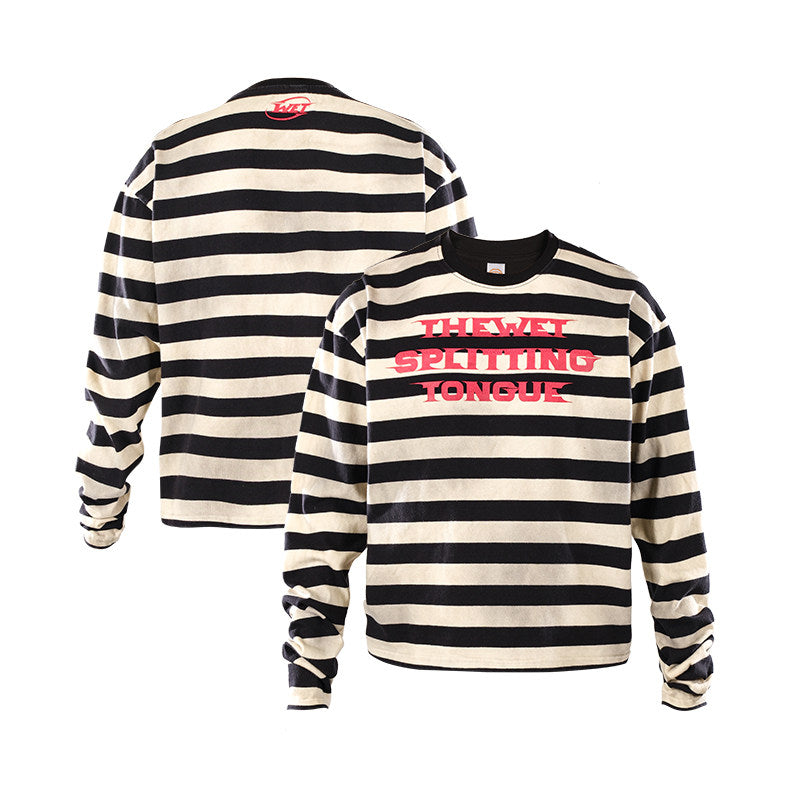 Stripe Letter Long Sleeve T-Shirt WN26612
