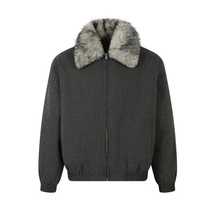 Detachable Fake Fur Collar Puffer Jacket WN21922