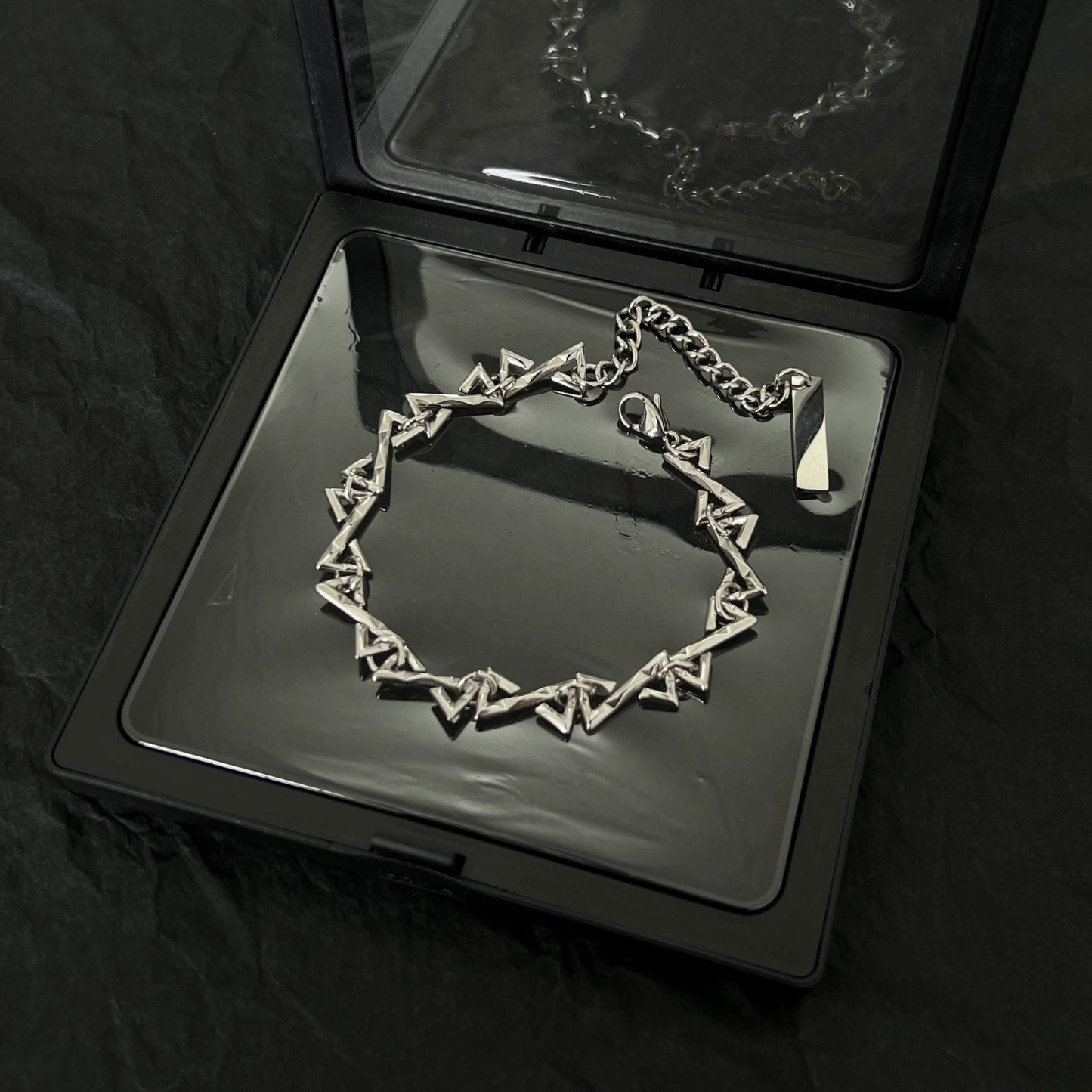 Titanium Steel Necklace & Bracelet WN19221