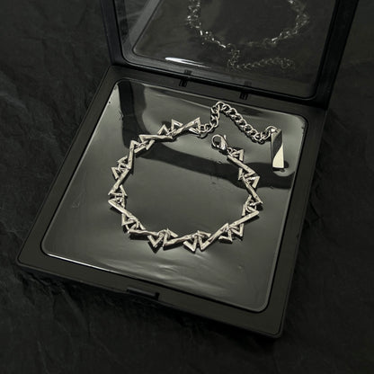 Titanium Steel Necklace & Bracelet WN19221