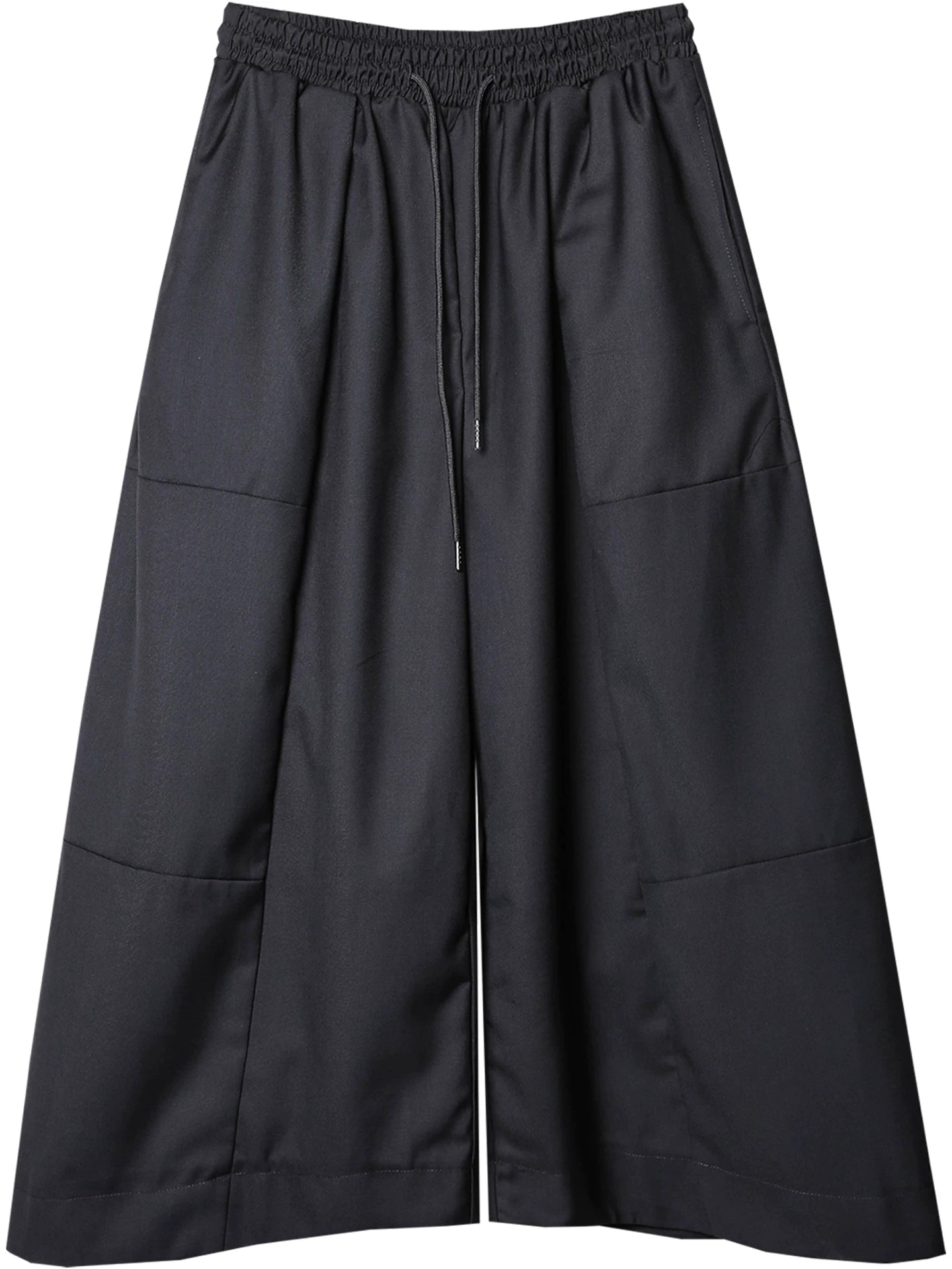 Curved Hem A-Line Wide Leg Pants WN22538