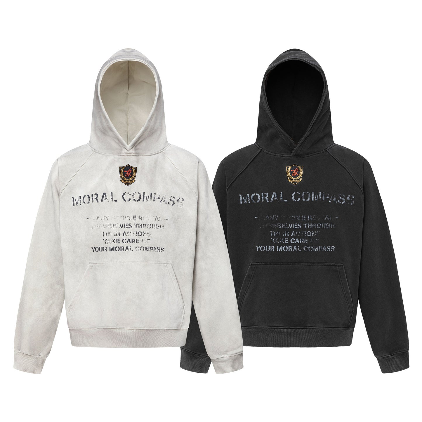 Heavyweight Deconstruction Damage Oversize Pullover Hoodie WN26069