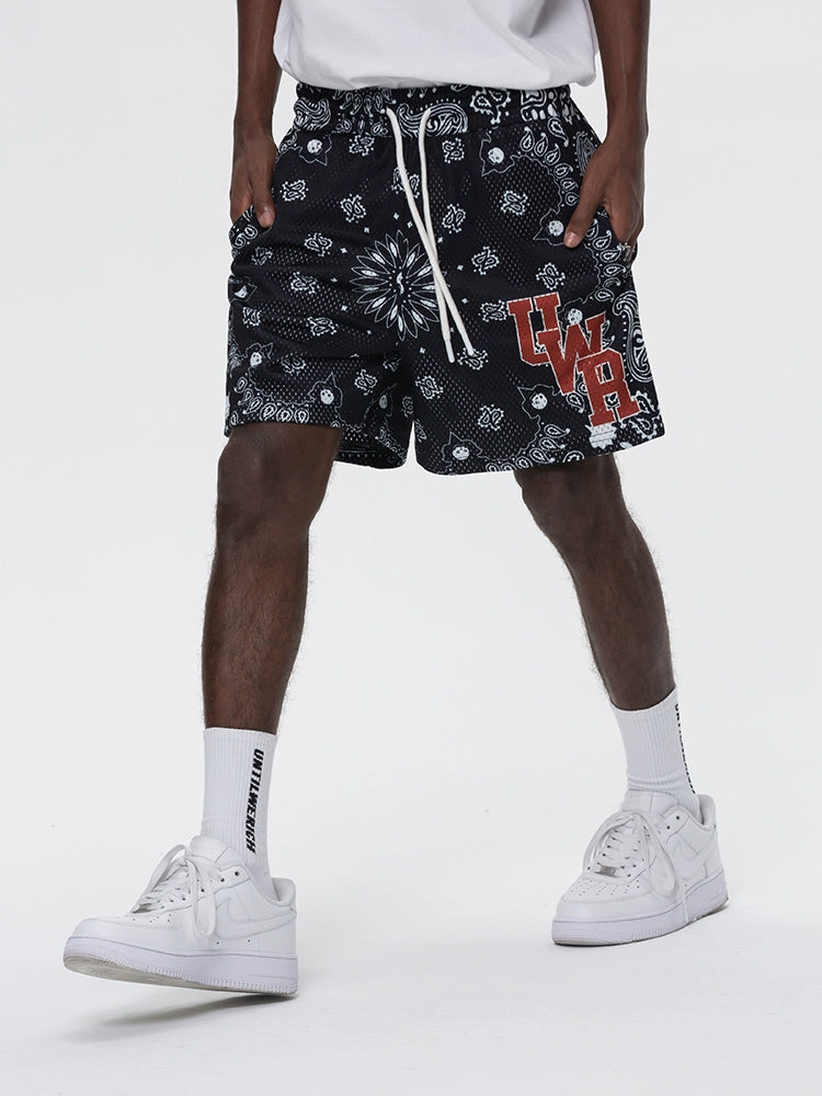 Drawstring Graphic Letter Design Sporty Short Pants WN17777