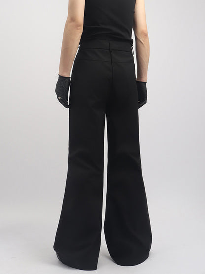 Chain Design Flare Trousers WN23781