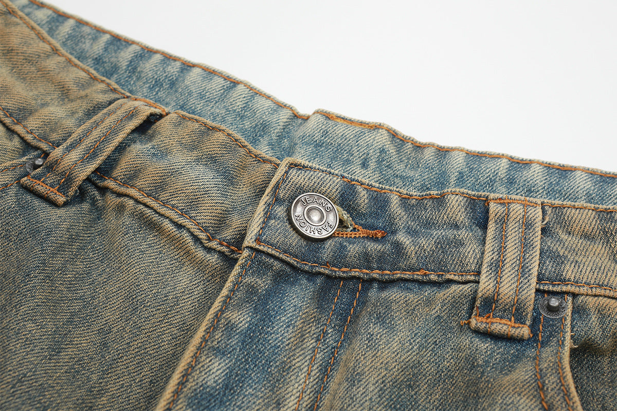 Wash Straight Denim Jeans WN25602
