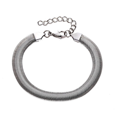Snake Bone Titanium Steel Bracelet WN19229