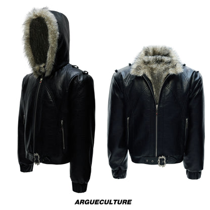 Hooded Fake Fur Heavyweight Puffer Jacket WN22612