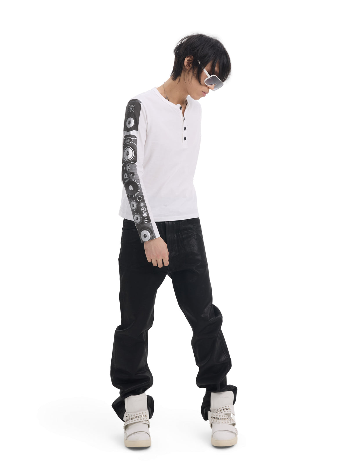 Straight Coated Denim Jeans WN27200