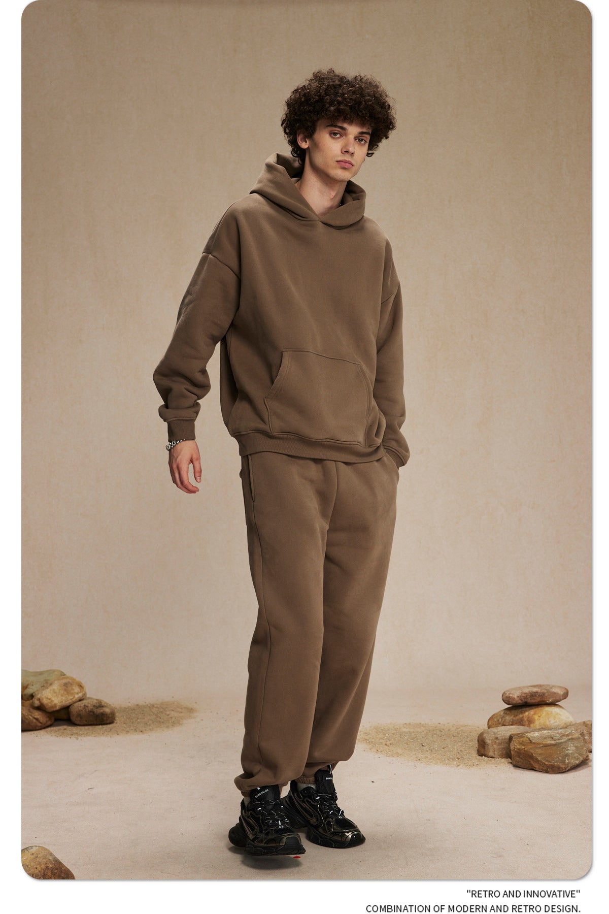 Oversize Plain Hoodie WN9968