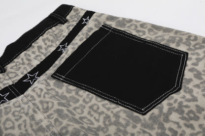 Leopard Star Pocket Half Pants WN25521