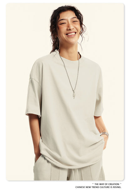 Washed Oversize Short-sleeve T-shirt WN6367