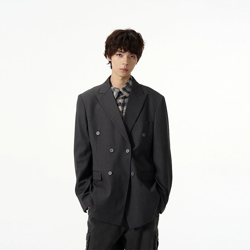 Oversize Double Breasted Tailored Jacket WN7918