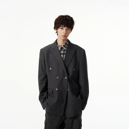 Oversize Double Breasted Tailored Jacket WN7918